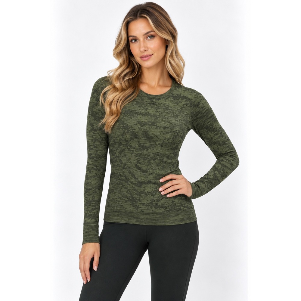 Lululemon Swiftly Tech 2.0 Long Sleeve Women Size 6 Olive Green Excellent Sporty